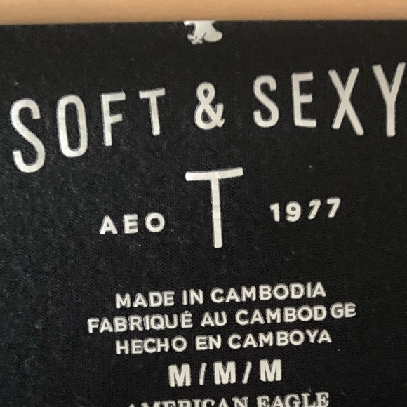 AMERICAN EAGLE SOFT & SEXY PUFF SLEEVED LONG SHIRT - Picture 3 of 3